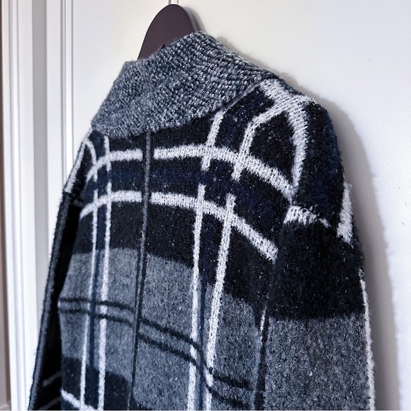 super warm plaid cardigan - Picture 6 of 11